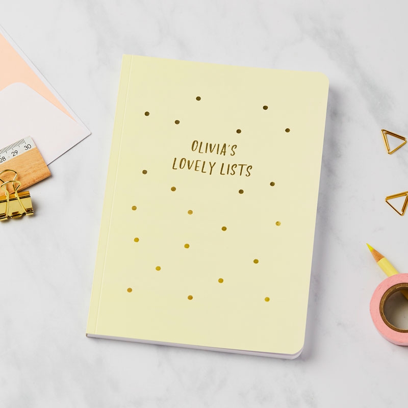 Gold Sprinkles Notebook