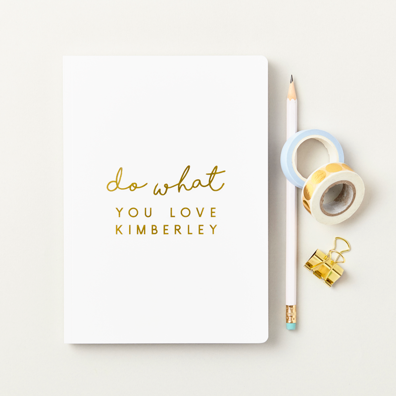 Do What You Love Foiled Softback Notebook