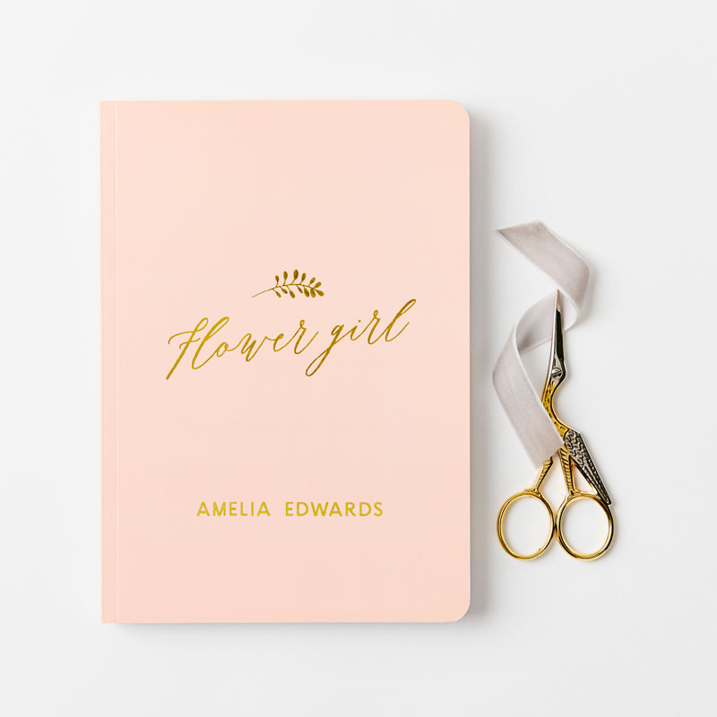 Flower Girl Foiled Notebook