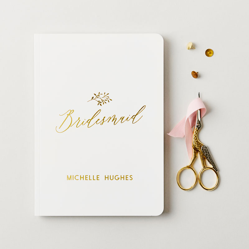 Bridesmaid Foiled Notebook