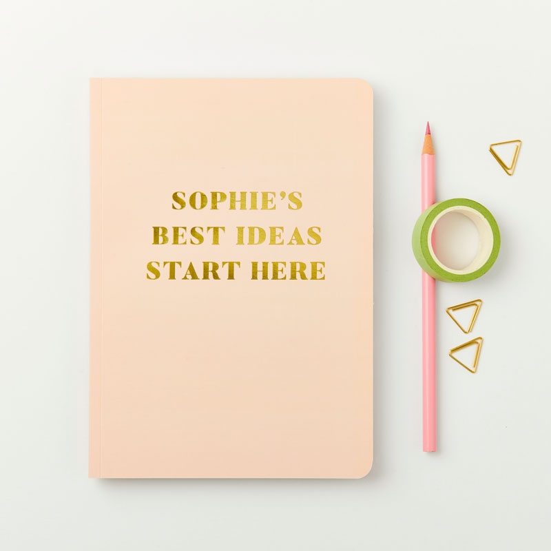 Your Best Ideas Foiled Notebook