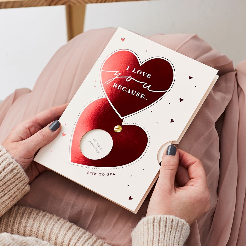 'I Love You Because’ Reveal Messages Card