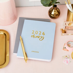 Personalised Modern 2026 Weekly Diary