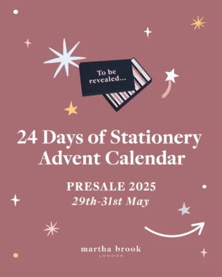 ✨ Are you on the nice list?! ✨Yes, this year, we are opening for preorders of our 24 Days of Stationery Advent Calendar in May, allowing you the chance to secure some Christmas magic early and enabling us to better plan for the year ahead.

⭐️ Our 24 Days of Stationery Advent Calendar will go on presale on at 5pm next Thursday, 29th May for 48 hours only. ⭐️

The presale is just for newsletter subscribers, so if you want to get on the list, just comment ADVENT below!

I’ll be sharing lots for details as we count down over the week to come, so stay tuned, and I’ve also popped some FAQs in an ‘Advent’ story highlight if you missed the last post! 💫💫💫

#stationeryadventcalendar #adventcalendar #stationerylover #christmasiscoming #stationery